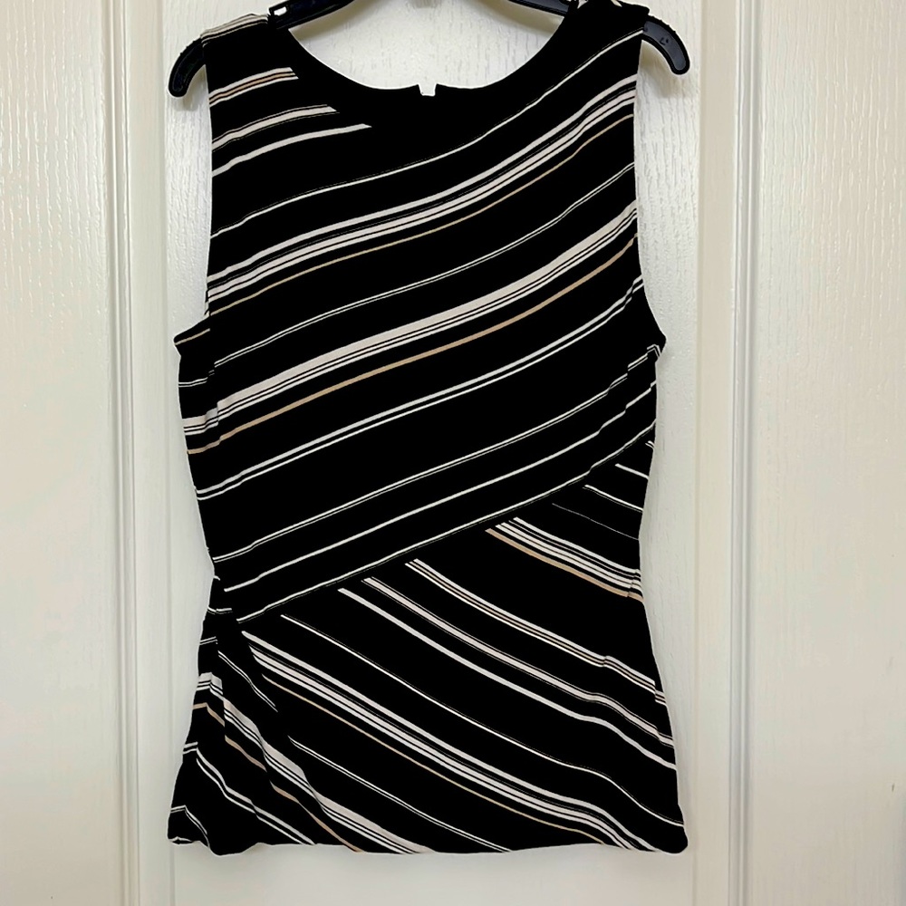 WHBM bodice top with asymmetrical design